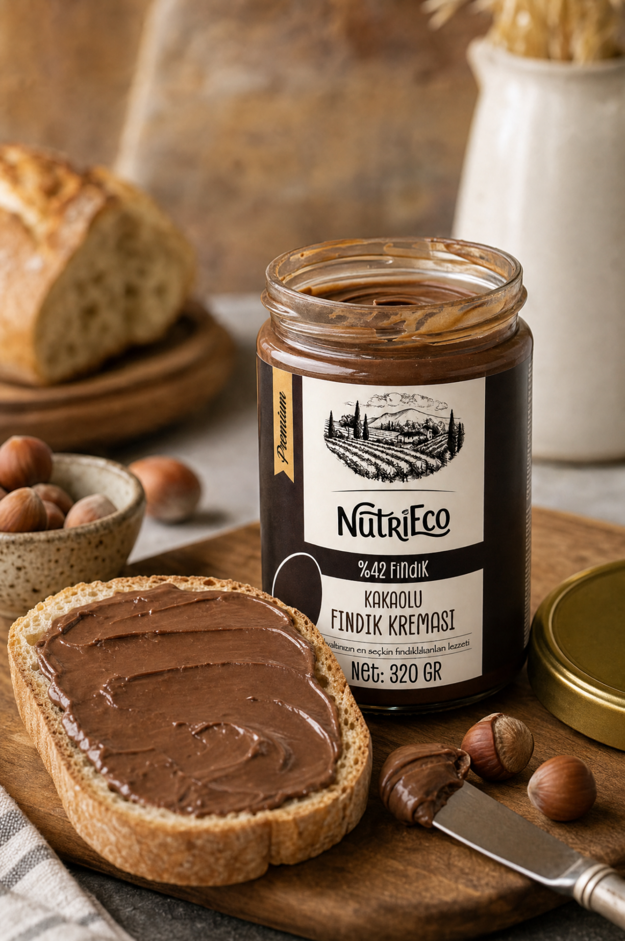 %40 Fındıklı Premium Kakaolu Fındık Kreması