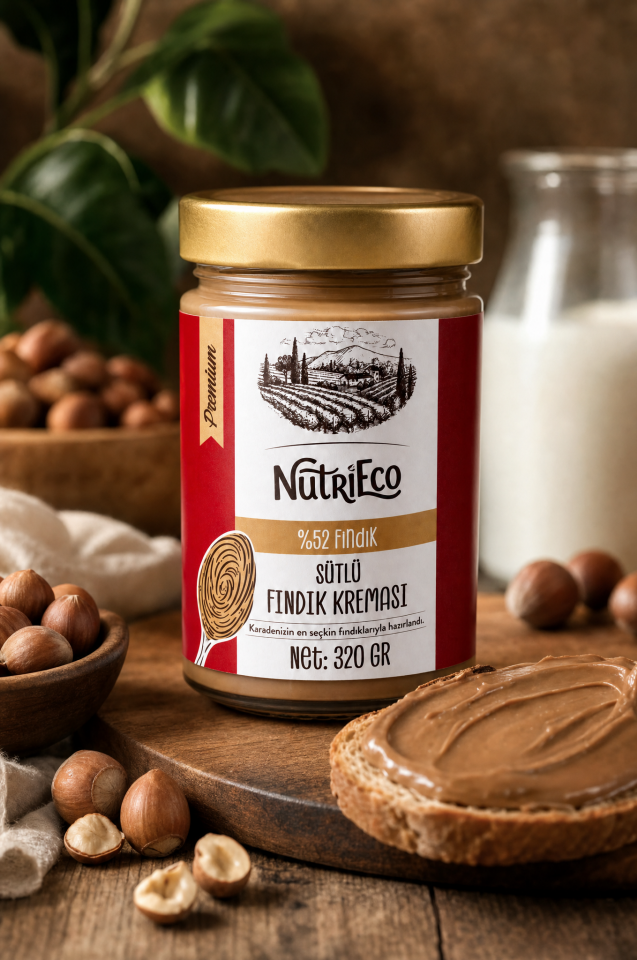 %52 Fındıklı Premium Sütlü Fındık Kreması
