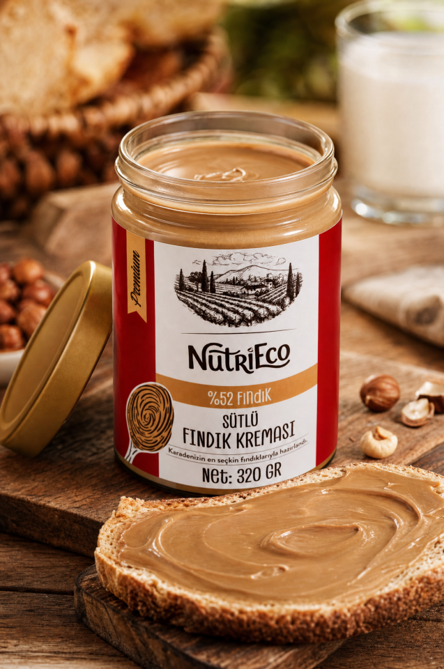 %52 Fındıklı Premium Sütlü Fındık Kreması